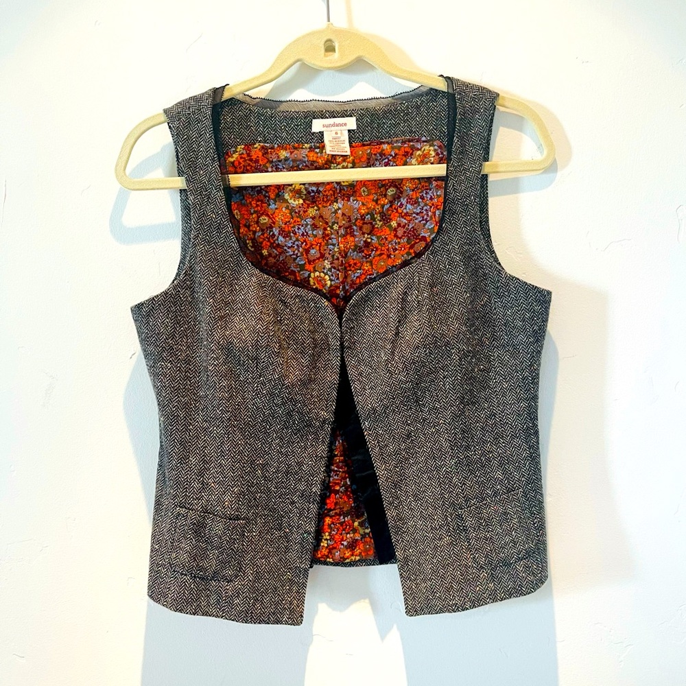 Sundance tweed vest